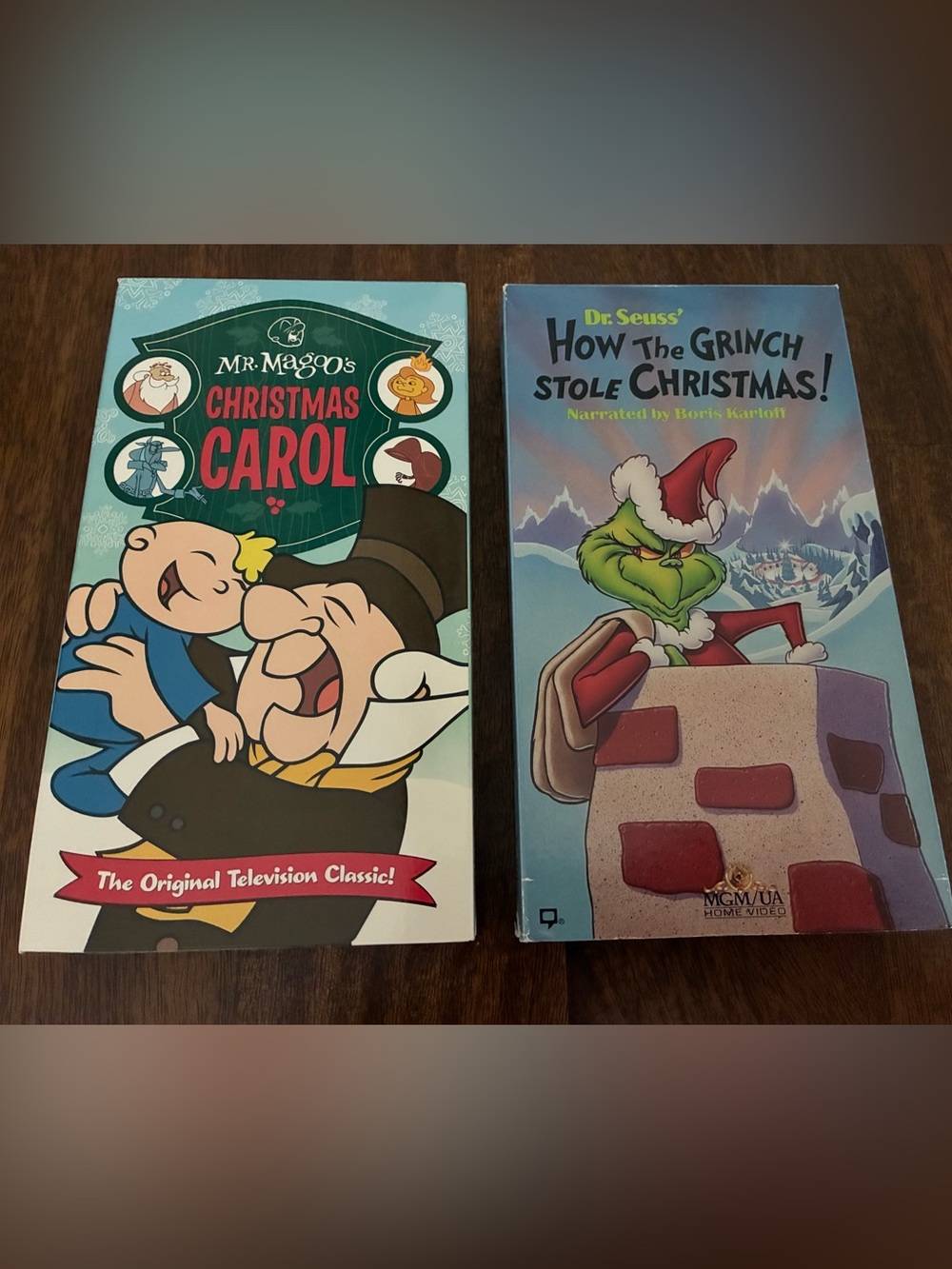 How the Grinch Stole Christmas (VHS 1994) Mr. Magoo’s Christmas Carol (VHS 2002)
